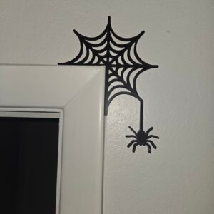 Halloween spider and web door Art